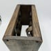 Vintage Rustic Wood Leather Straps Brown Solid Wine Rack 6 Bottles Primitive