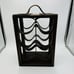 Vintage Rustic Wood Leather Straps Brown Solid Wine Rack 6 Bottles Primitive