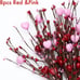NEW 8Pcs Valentines Day Decorations Artificial Red Berry Stems - 16 Inch