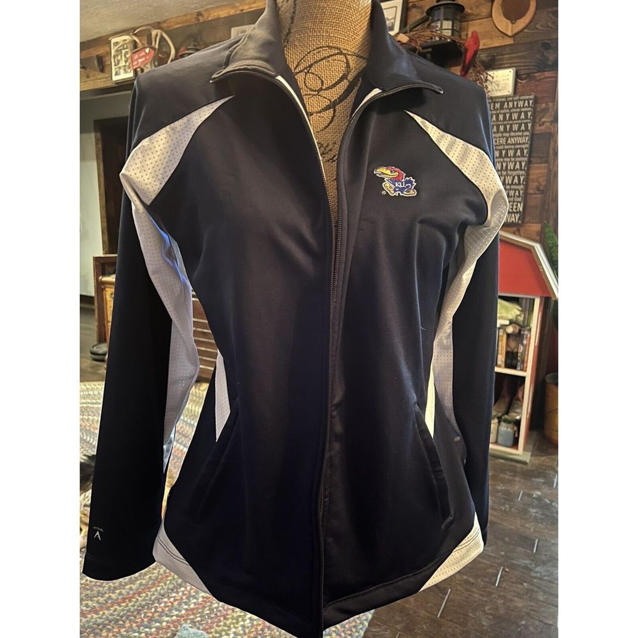 Women's Antigua L Full Zip KU Jayhawks Jacket NWOT