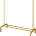 Metal 43.3 Inches Garment Rack with Bottom Shelf Clothing Rack