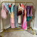 Metal 43.3 Inches Garment Rack with Bottom Shelf Clothing Rack