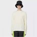 NWT RAINS XS Unisex Fleece Pullover Sweatshirt Fossil/Cream Color