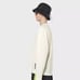 NWT RAINS XS Unisex Fleece Pullover Sweatshirt Fossil/Cream Color