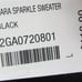 New Soft Surroundings Ciara sparkle sweater L large black pullover