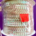 White Sequins Trim - 80 Yards of 6MM Roll of Iridescent