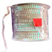 White Sequins Trim - 80 Yards of 6MM Roll of Iridescent