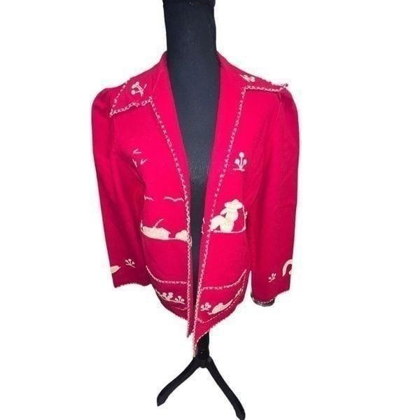Vintage Felt Mexican Souvenir Jacket