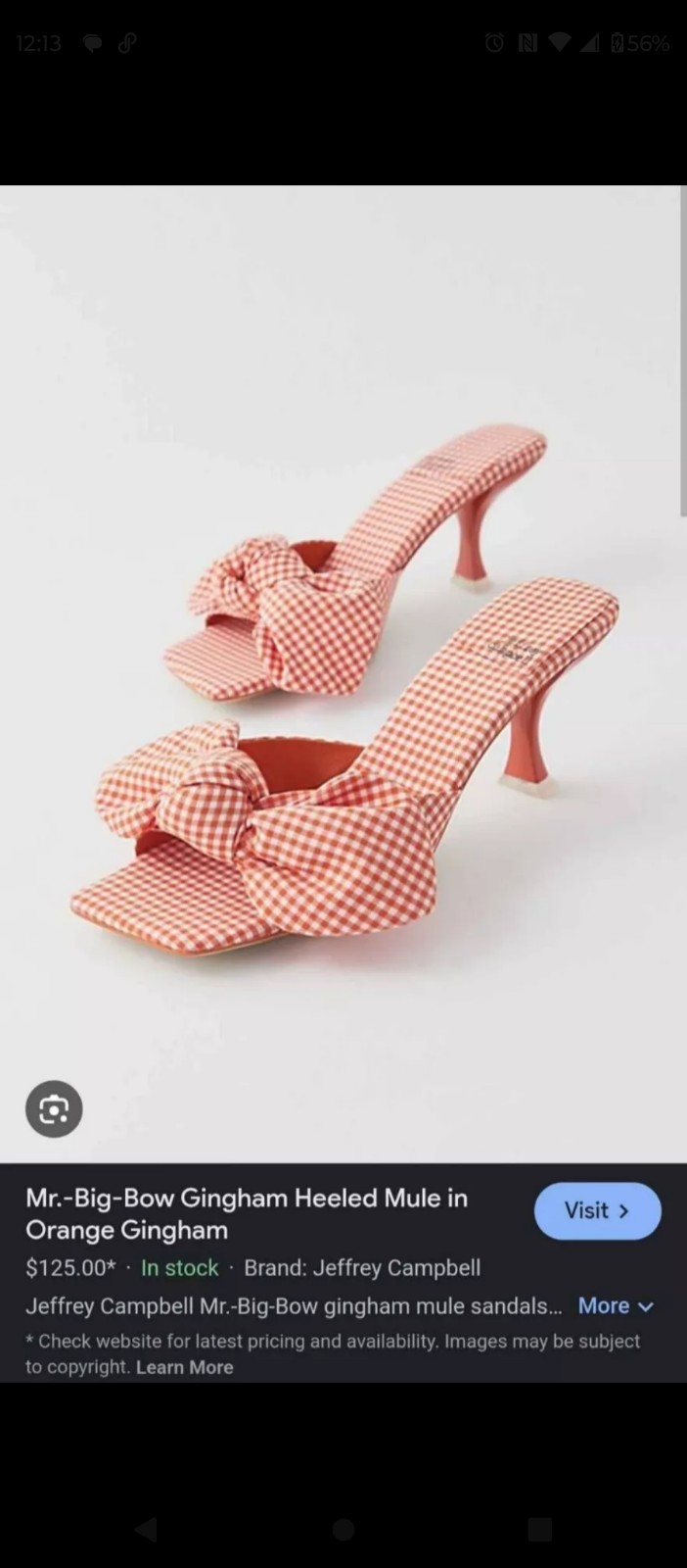 Jeffrey Campbell gingham kitten heels