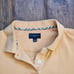 Burberry Golf Womens Polo Shirt Size L Orange Nova Check Trim Logo