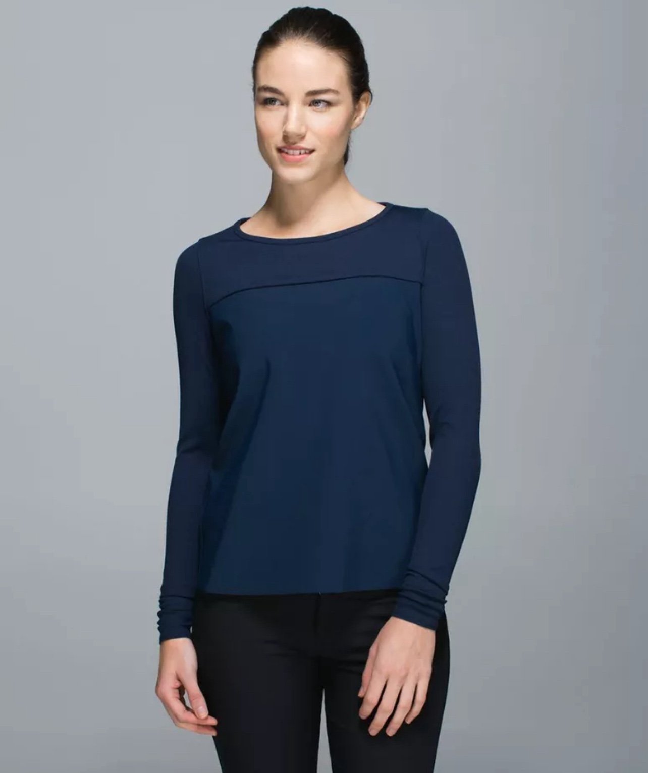 Lululemon Out of This World Long Sleeve Tech Inkwell Top Size 6