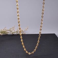 28 Womens 14K Gold Chain Link Necklace 14 Karat Ladies Silver Jewelry 28 inch