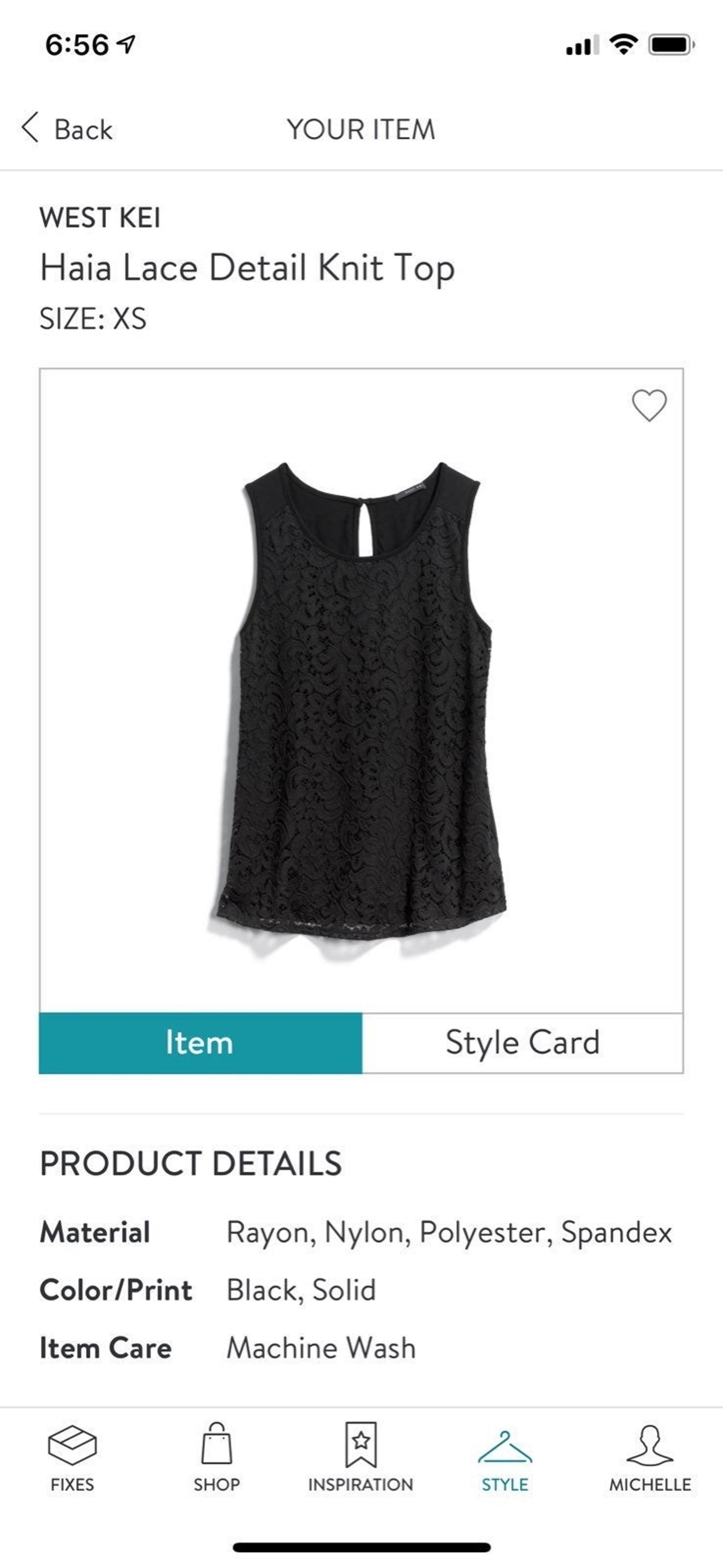 NWT West Kei Haia Lace Detail Knit Top