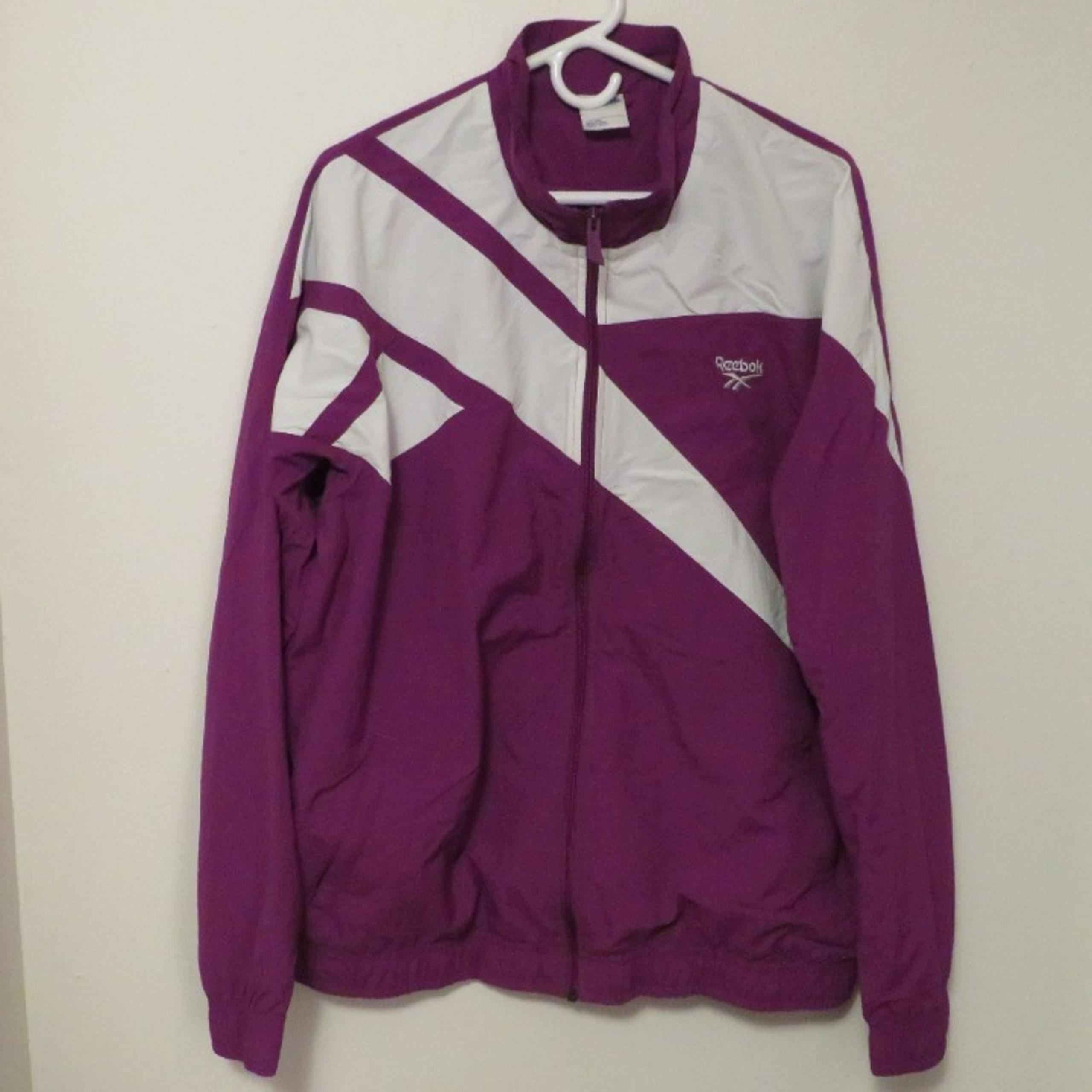Reebok Jacket Purple and White Size XL