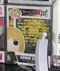 Armin arlelt signed Funko pop