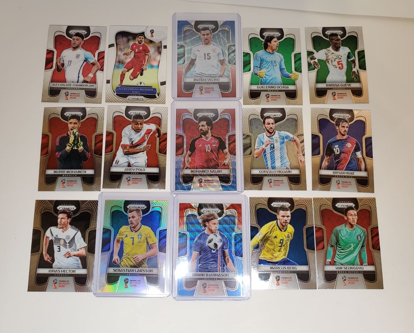 2018 World cup Prizm Lot cards panini
