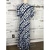 CAbi Perfect Wrap Dress Blue/White S #5955 EUC