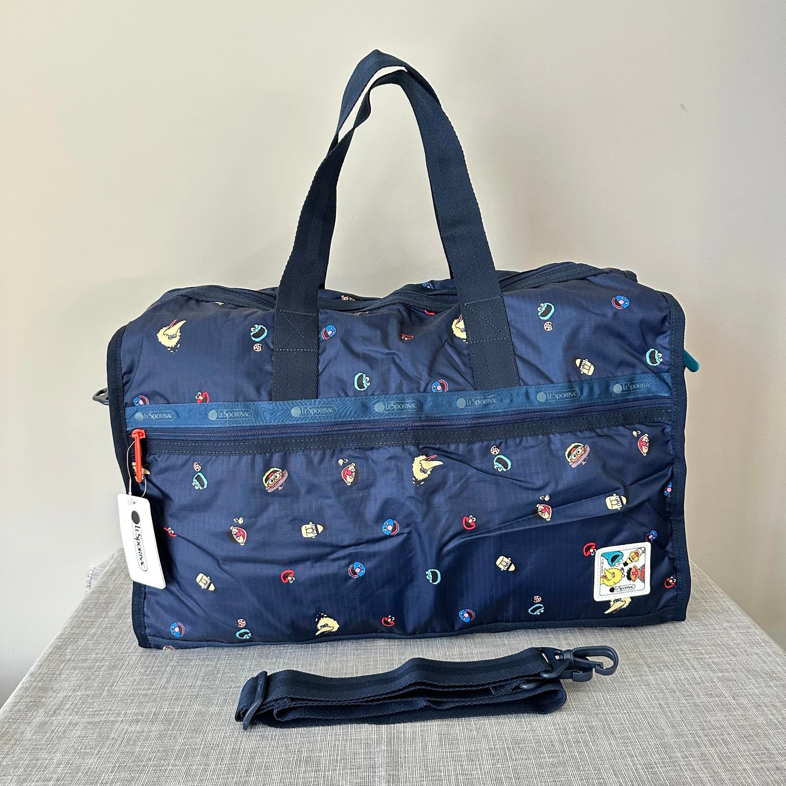 Lesportsac Sesame Street Large Weekender NWT