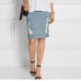 Frame Le High Carlyele Pencil Denim Distressed Skirt Size 27