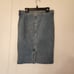 Frame Le High Carlyele Pencil Denim Distressed Skirt Size 27