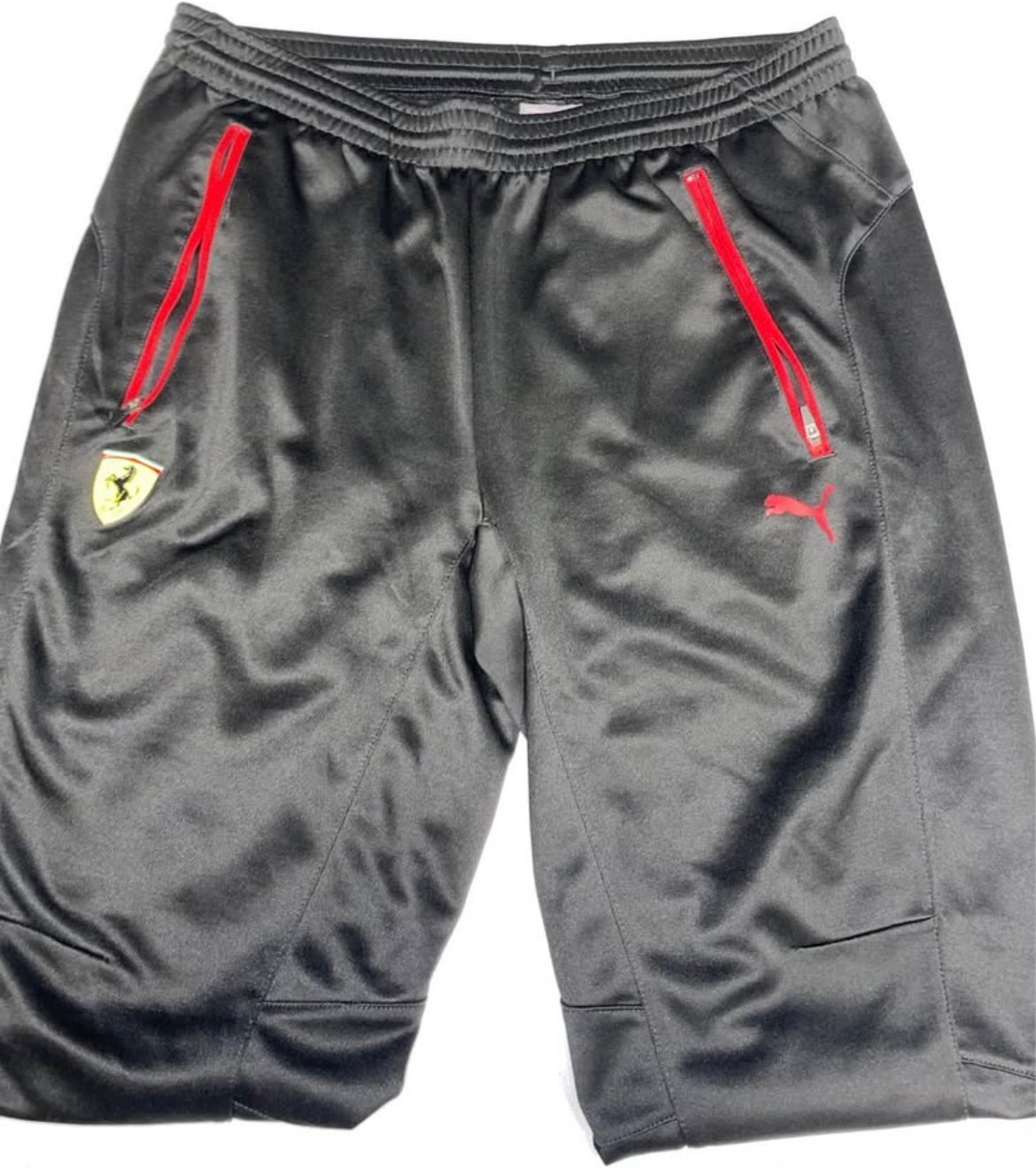 Puma: Ferrari Black Track Pants (Medium)