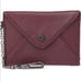 Aimee Kestenberg Ashley Leather Pouch Front Flap Snap Button Accent Chain Clip