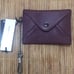 Aimee Kestenberg Ashley Leather Pouch Front Flap Snap Button Accent Chain Clip