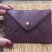 Aimee Kestenberg Ashley Leather Pouch Front Flap Snap Button Accent Chain Clip