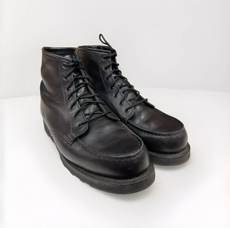 Rarely Worn Red Wing Heritage 3380 Women’s Moc Toe Black Boots Size 9B USA made