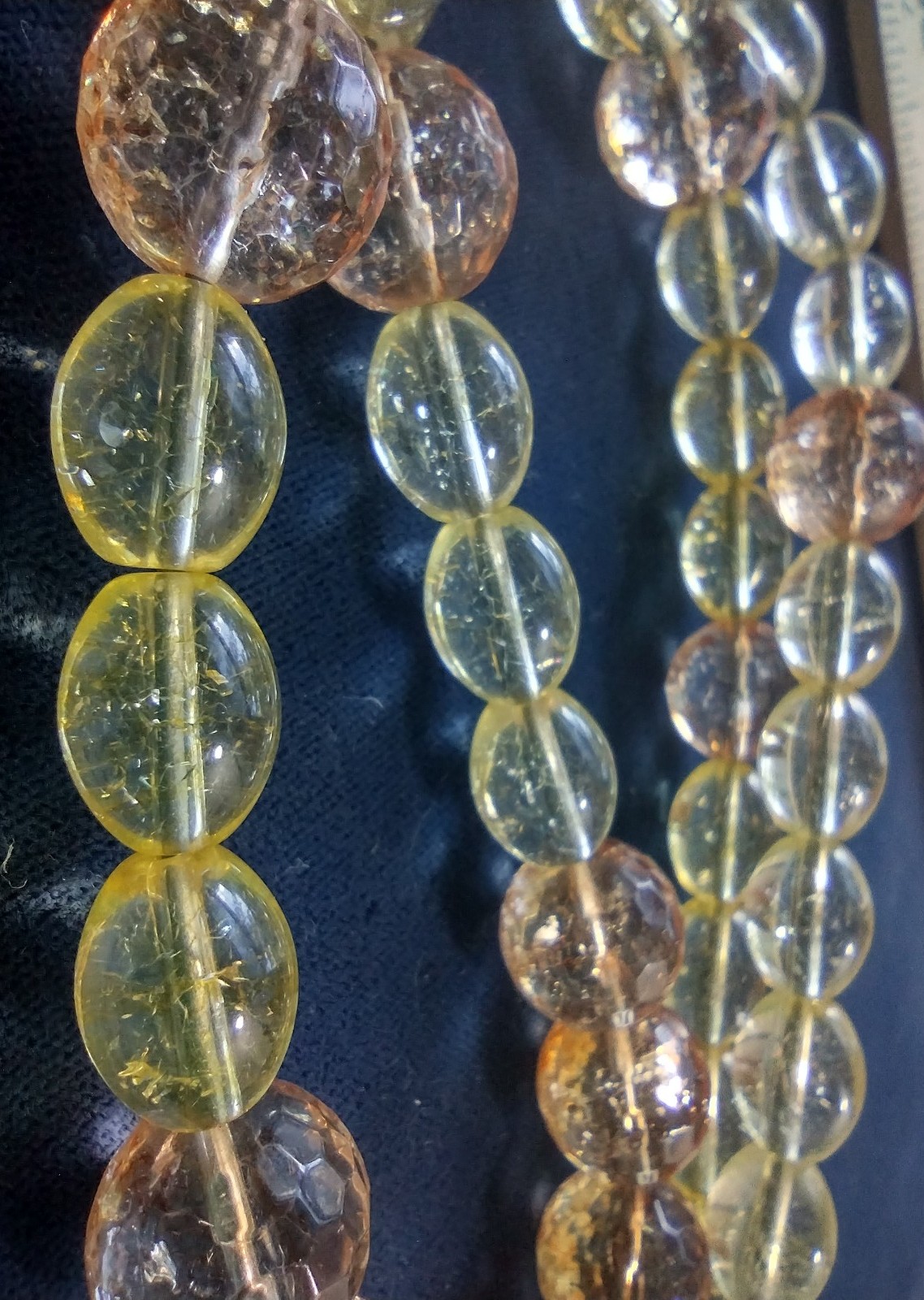 Citrine necklace: lemon champagne::: bg4254