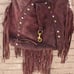 JJ Winters Jessica Tote Purple Suede Fringe Bohemian Hippie Festival Grunge Bag
