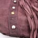 JJ Winters Jessica Tote Purple Suede Fringe Bohemian Hippie Festival Grunge Bag
