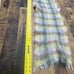 Creagaraon Mills Mohair Plaid Scarf Soft Fuzzy Winter Accessory Blue Green Brown