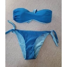 Kiwi Saint-Tropez Blue Bandeau Bikinis 8