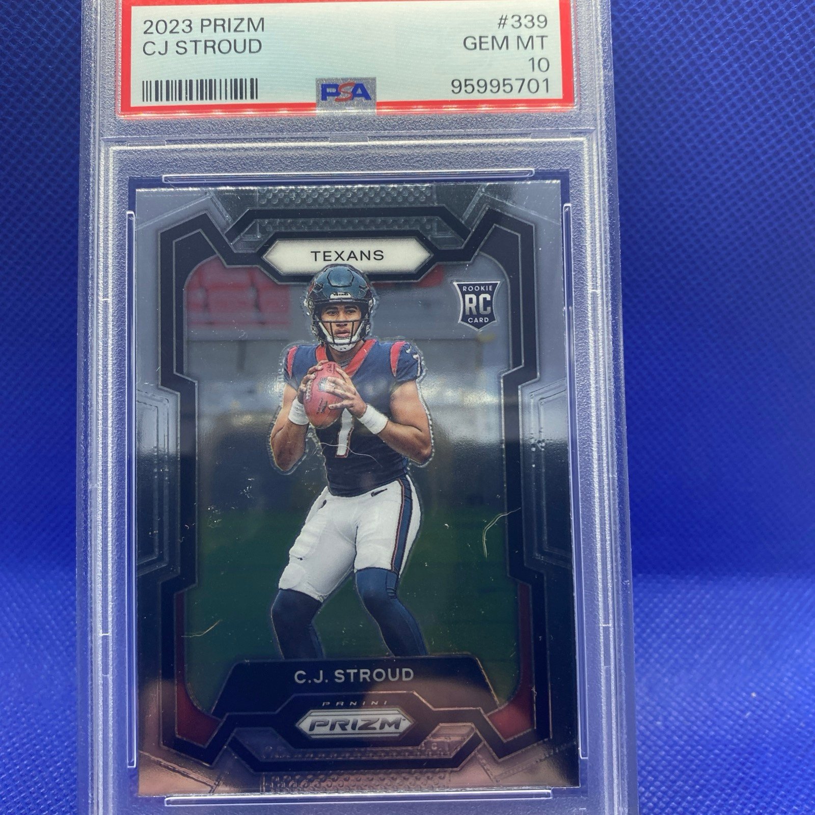 Prizm 2023 Panini Prizm #339 CJ STROUD RC Rookie Base PSA 10 Gem Texans