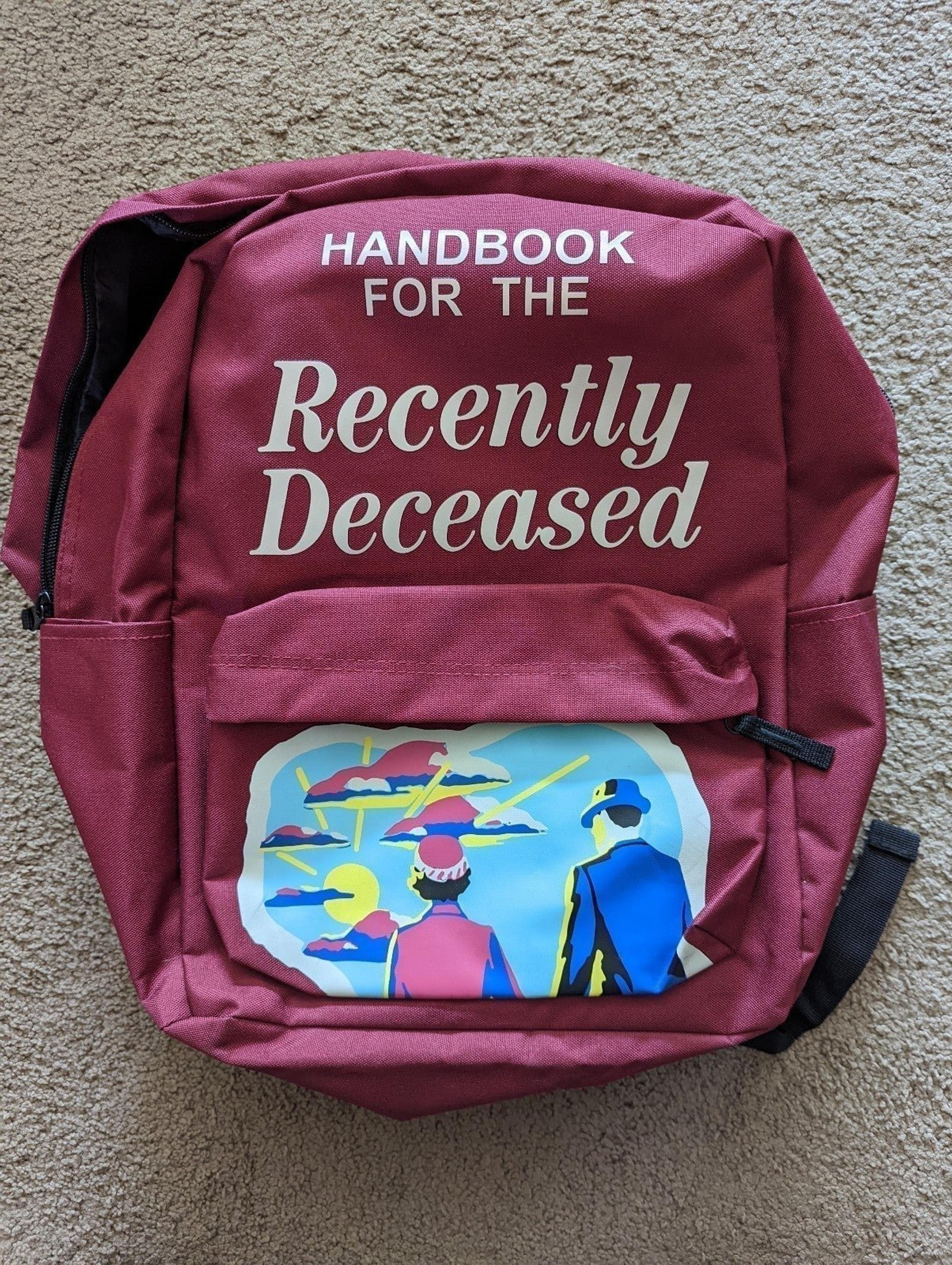 Beetlejuice Handbook for the recently deceased backpack