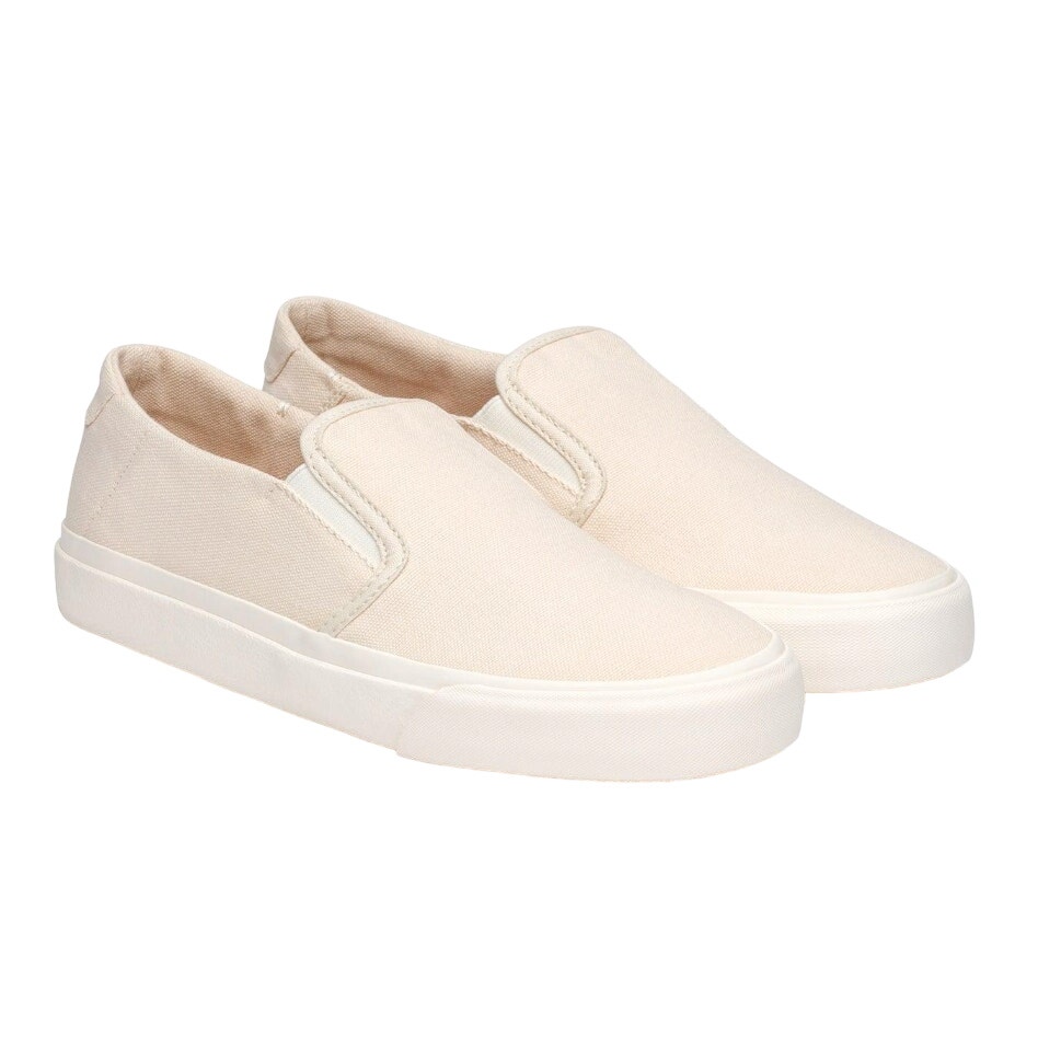 Collective Canvas Men's Slip-On in Natural, Size 11