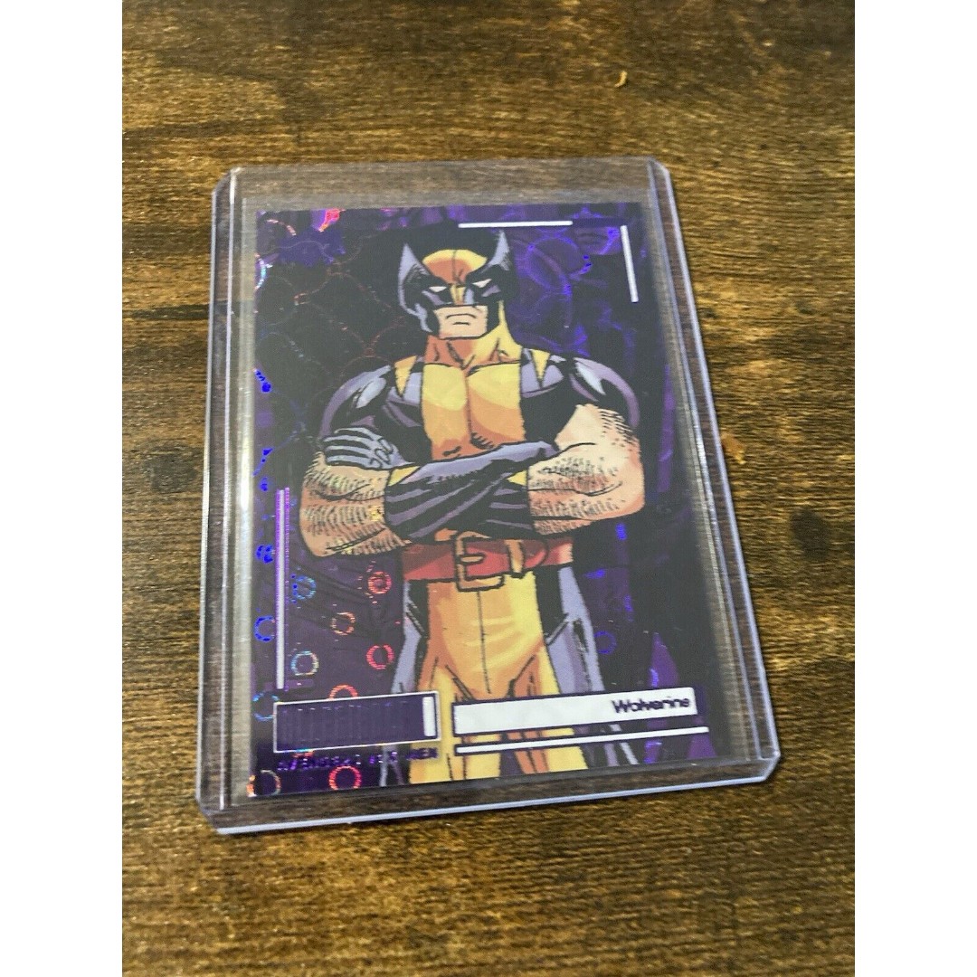 2023 Upper Deck Allegiance Avengers vs X-Men Purple Cosmic /99 Wolverine mq5