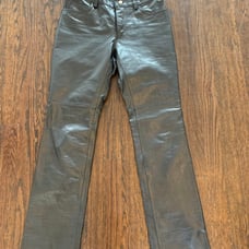black leather pants