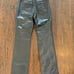 black leather pants