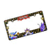 Brand New Universal 2PCS Anime Yu-Gi-Oh ABS Plastic Black License Plate Frame