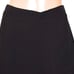 New OZAI N KU Black Front Slit High Waist Elastic Waist Wide Leg Pants Size XS