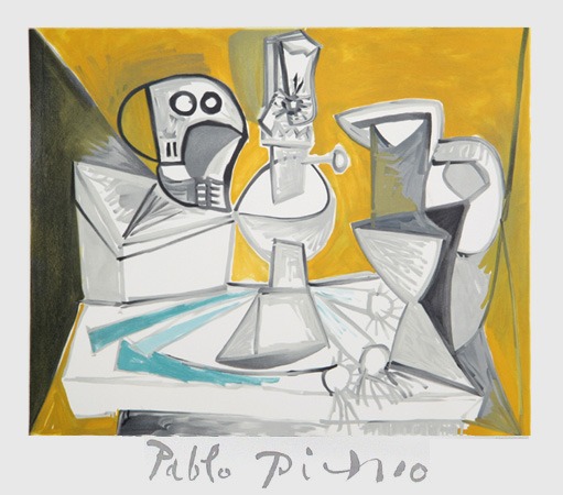 Tete de morte, Lampe Cruches et Poireaux by Pablo Picasso, Marina Picasso Estate