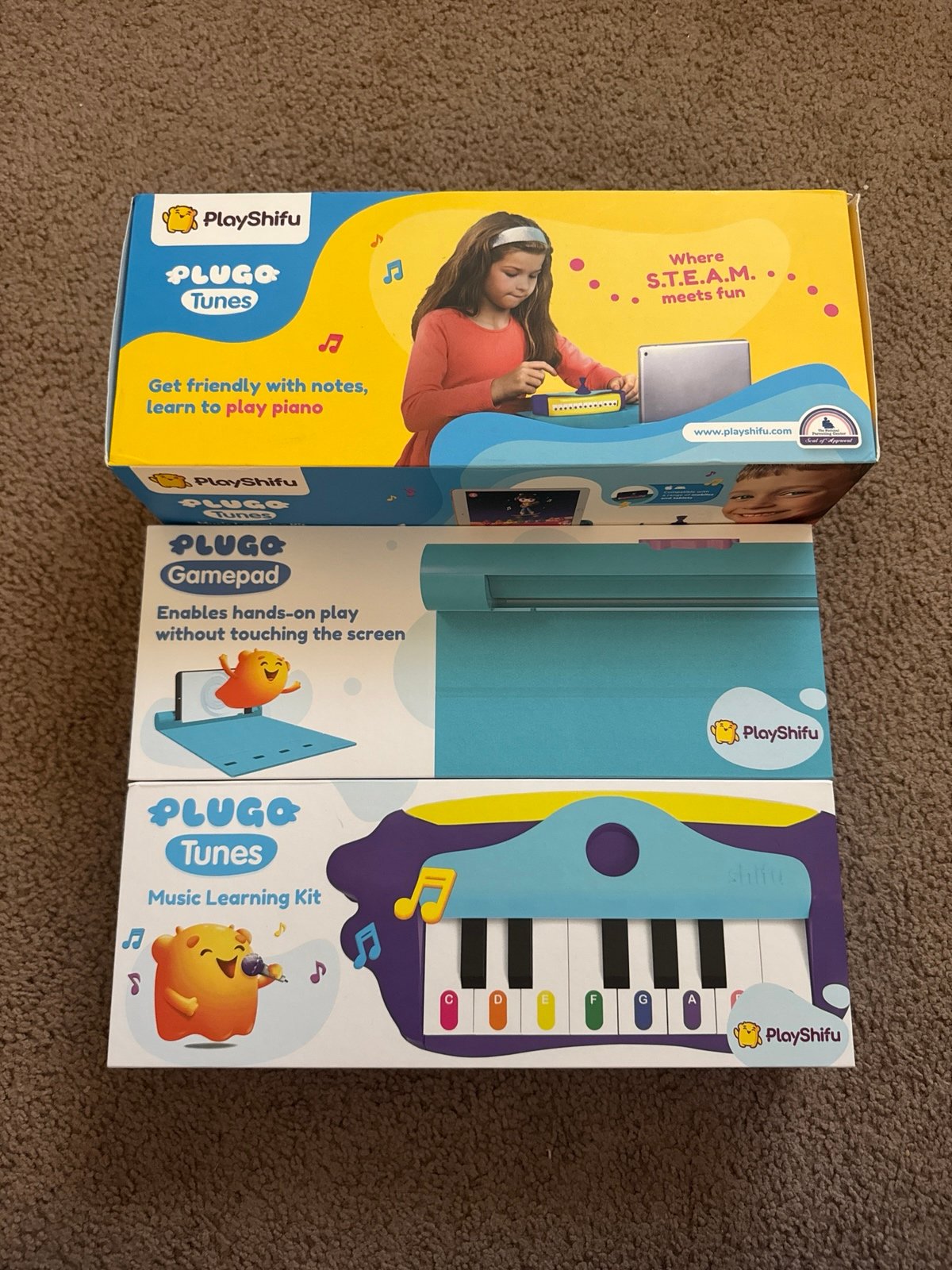 Plugo Tunes by PlayShifu (Kit+App): Interactive Piano Starter Kit for Ages 4-10