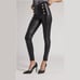 NEW Generation Love Size XL Women's Dawson Vegan Leather Button Leggings - Black