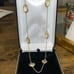 Kate spade gold tone crystal necklace