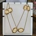 Kate spade gold tone crystal necklace
