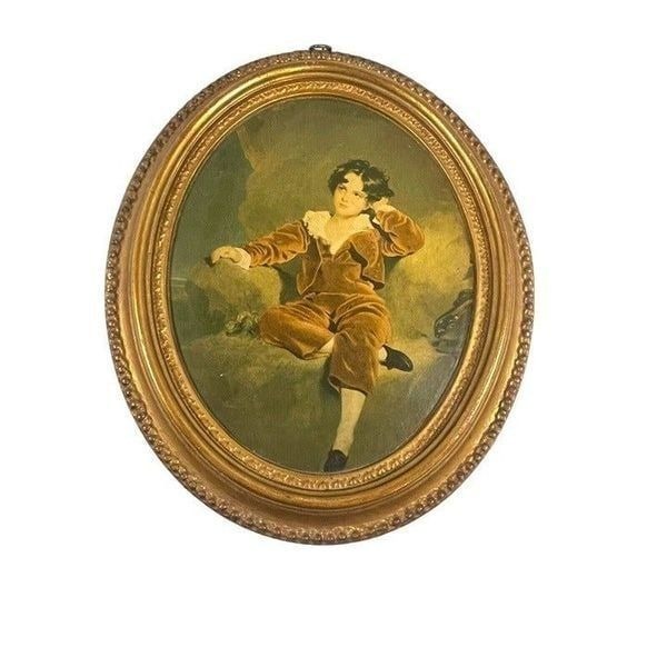 Antique Portrait Borghese Oval Master Lambton The Red Boy Sir Thomas Lawrence