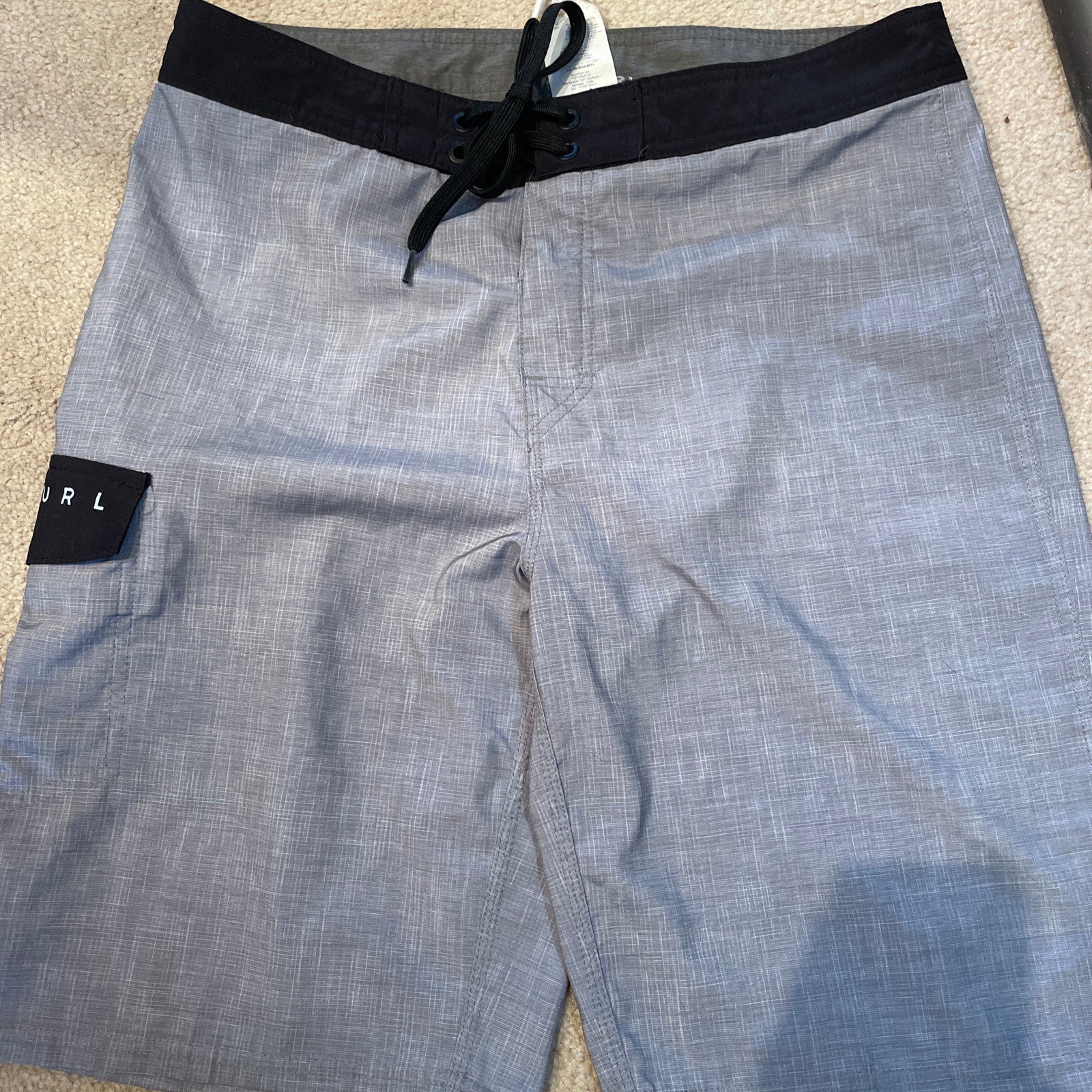 Rip curl board shorts gray black 30