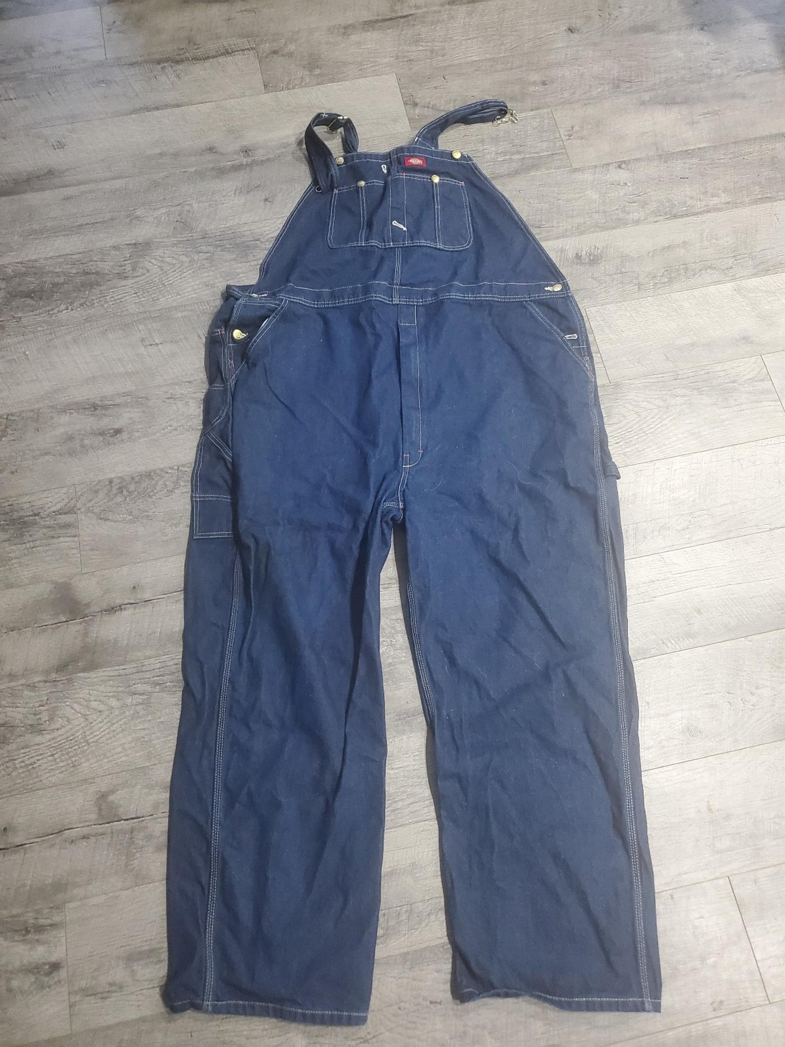 Dickies denim jean overalls 48